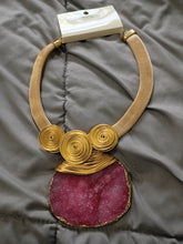 Load image into Gallery viewer, Druzy Pink Necklace