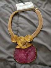 Load image into Gallery viewer, Druzy Pink Necklace