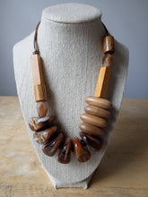 Load image into Gallery viewer, Acrylic and Wood Chunky Necklace