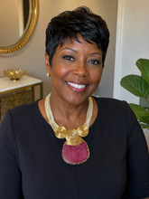 Load image into Gallery viewer, Druzy Pink Necklace