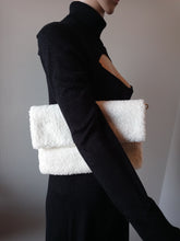 Load image into Gallery viewer, White Faux Fur Clutch - Annette Lorraine Accessory Boutique LLC