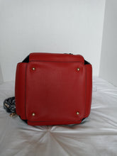 Load image into Gallery viewer, Diophy - Red and Black Faux Leather Two Tone Handbag - Annette Lorraine Accessory Boutique LLC
