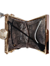 Load image into Gallery viewer, Light Grey Tall Clutch with Jewel - Annette Lorraine Accessory Boutique LLC