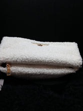 Load image into Gallery viewer, White Faux Fur Clutch