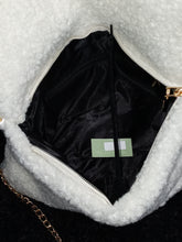 Load image into Gallery viewer, White Faux Fur Clutch