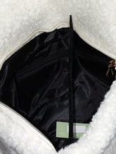 Load image into Gallery viewer, White Faux Fur Clutch