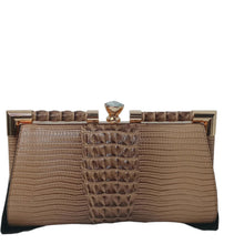 Load image into Gallery viewer, Fashion Faux Leather Jewel Clutch