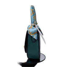 Load image into Gallery viewer, Fashion Faux Leather Handbag with Scarf Handle