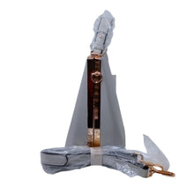 Load image into Gallery viewer, Light Grey Tall Clutch with Jewel