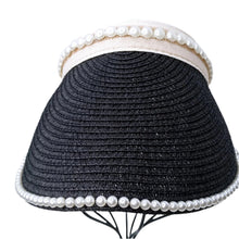 Load image into Gallery viewer, Pearl Straw Visor Hat - Live #45