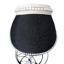 Load image into Gallery viewer, Pearl Straw Visor Hat - Live #45