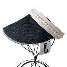 Load image into Gallery viewer, Pearl Straw Visor Hat - Live #45