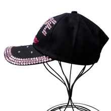 Load image into Gallery viewer, Black Hat with Pink Ribbon Hope