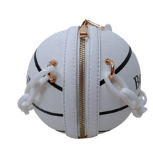 Load image into Gallery viewer, Fashion Faux Leather Basketball Clutch with Thick Chain Handles