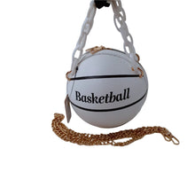 Load image into Gallery viewer, Fashion Faux Leather Basketball Clutch with Thick Chain Handles