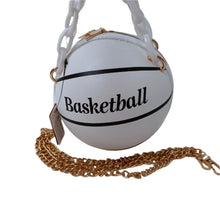 Load image into Gallery viewer, Fashion Faux Leather Basketball Clutch with Thick Chain Handles