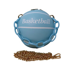 Load image into Gallery viewer, Fashion Faux Leather Basketball Clutch with Thick Chain Handles