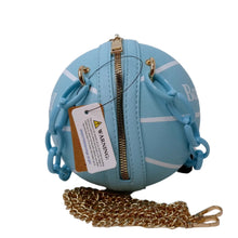 Load image into Gallery viewer, Fashion Faux Leather Basketball Clutch with Thick Chain Handles