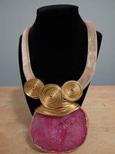 Load image into Gallery viewer, Druzy Pink Necklace
