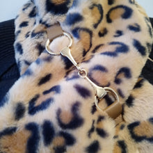 Load image into Gallery viewer, Leopard Print Faux Fur Scarf with Gold Chain Pull Through - Seller&#39;s Special
