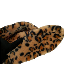 Load image into Gallery viewer, Leopard Print Faux Fur Scarf with Gold Chain Pull Through - Seller&#39;s Special
