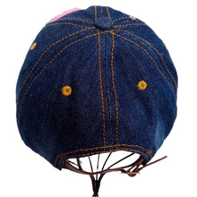 Load image into Gallery viewer, Denim Hat Pink Ribbon
