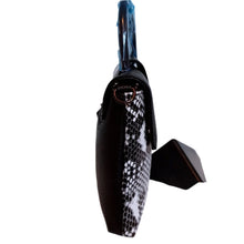 Load image into Gallery viewer, Leather Clutch with Embossed Croc Print
