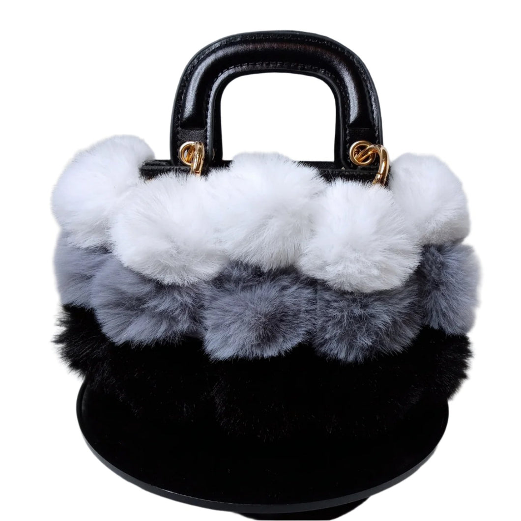 Fluffy Crossbody - Grey