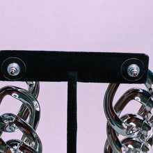 Load image into Gallery viewer, Silver Link Earrings
