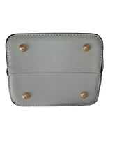 Load image into Gallery viewer, Light Grey Tall Clutch with Jewel - Annette Lorraine Accessory Boutique LLC
