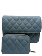Load image into Gallery viewer, Fashion Faux Leather Quilted Messenger Bag and Wallet - Live #47
