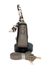Load image into Gallery viewer, Fashion Faux Leather Handbag with Scarf Handle
