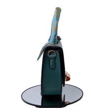 Load image into Gallery viewer, Fashion Faux Leather Handbag with Scarf Handle
