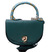 Load image into Gallery viewer, Fashion Faux Leather Handbag with Scarf Handle

