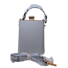 Load image into Gallery viewer, Light Grey Tall Clutch with Jewel
