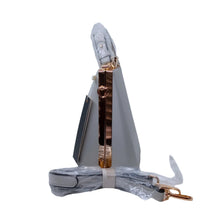Load image into Gallery viewer, Light Grey Tall Clutch with Jewel
