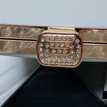 Load image into Gallery viewer, Light Grey Tall Clutch with Jewel
