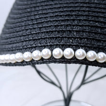 Load image into Gallery viewer, Pearl Straw Visor Hat - Live #45
