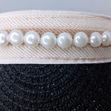 Load image into Gallery viewer, Pearl Straw Visor Hat - Live #45
