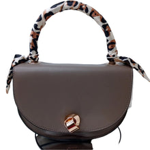 Load image into Gallery viewer, Fashion Faux Leather Handbag with Scarf Handle
