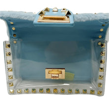 Load image into Gallery viewer, Faux Fur Studded Clutch with Pouch

